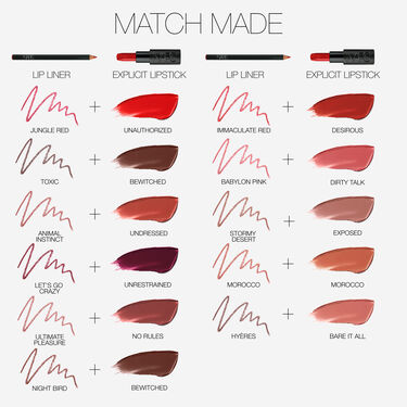 LIP LINER, NARS L&aacute;pices de labios
