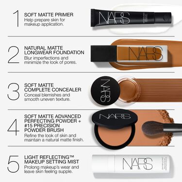 NATURAL MATTE LONGWEAR FOUNDATION, NARS Bases de maquillaje