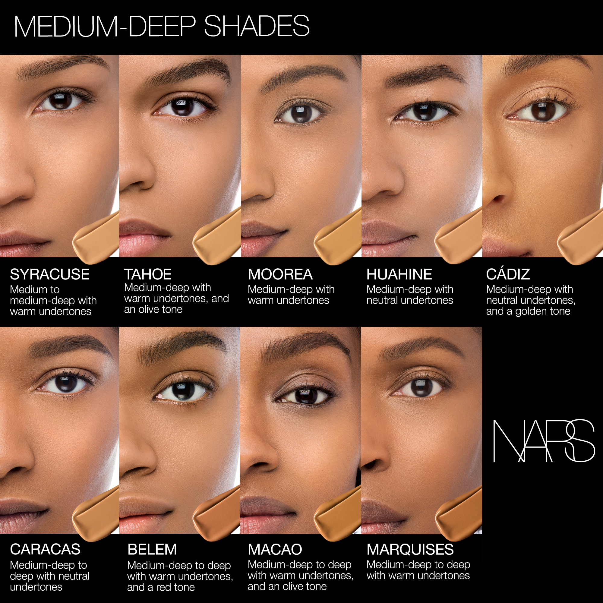 Natural Radiant Longwear Foundation, NARS Bases de maquillaje